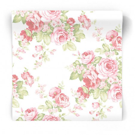 Tapeta w różowe kwiaty AB27612