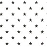 Biała tapeta w czarne gwiazdki - nowoczesny wzór do pokoju młodzieżowego, nastolatka lub dziecka